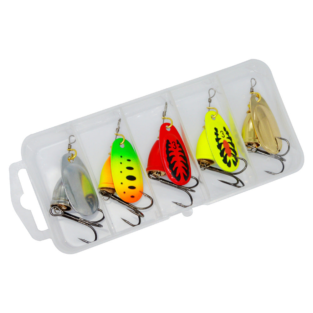 Leurre Cuillère Tournante – Lot de Spinners pour Pêche des Carnassiers 8g