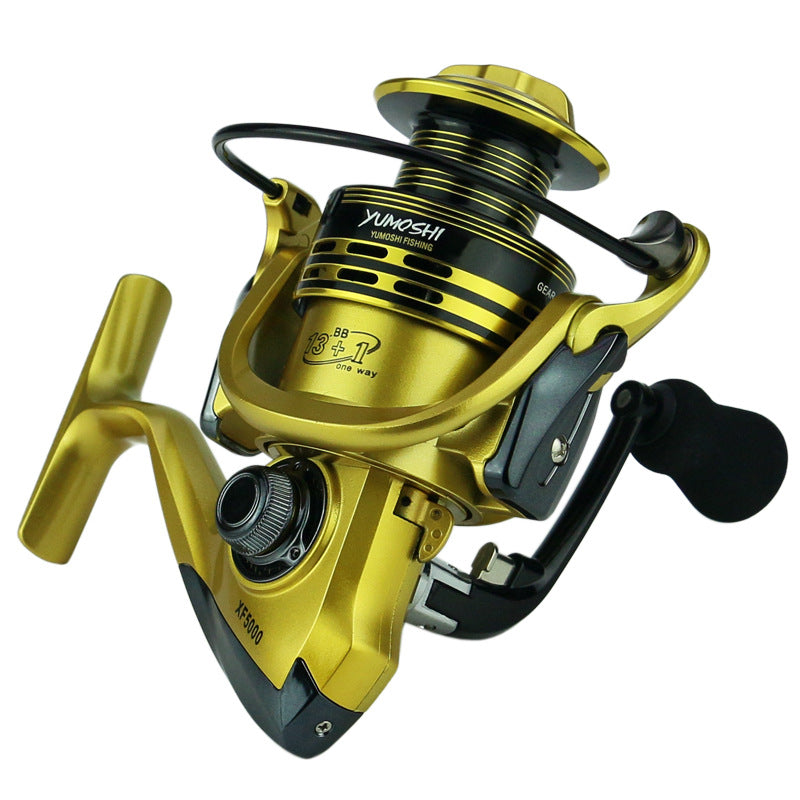 Moulinet de pêche haute performance – Vert, Rouge & Jaune