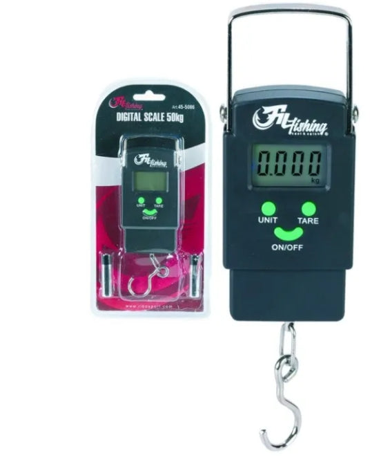 PESON DIGITAL FIL FISHING 50kg (2 piles AAA incluses) (Blister 1pc)